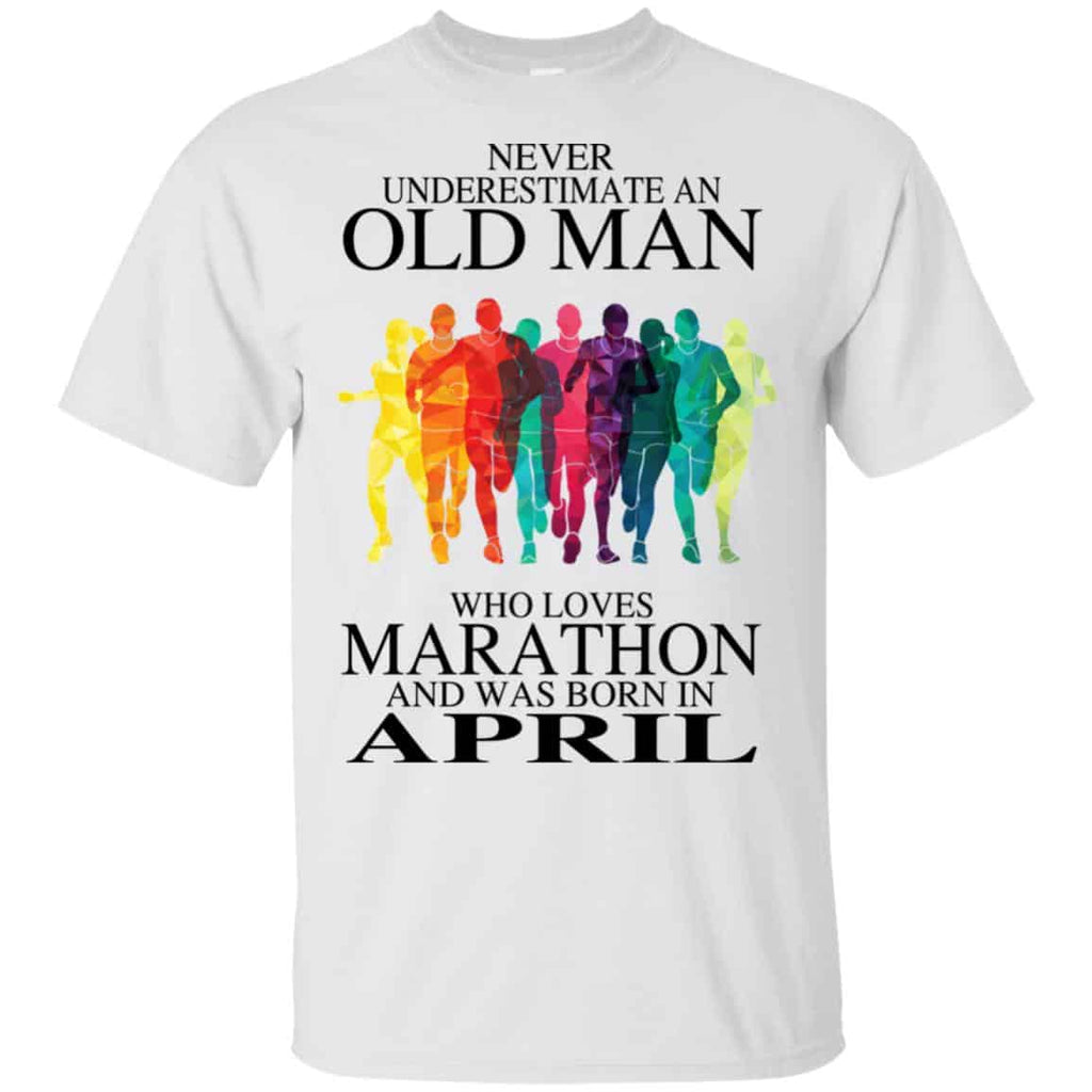 An Old Man Who Loves Marathon And Was Born In April s, , Tank Unisex
