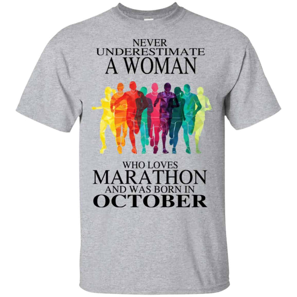 A Woman Who Loves Marathon And Was Born In October s, , Tank Unisex