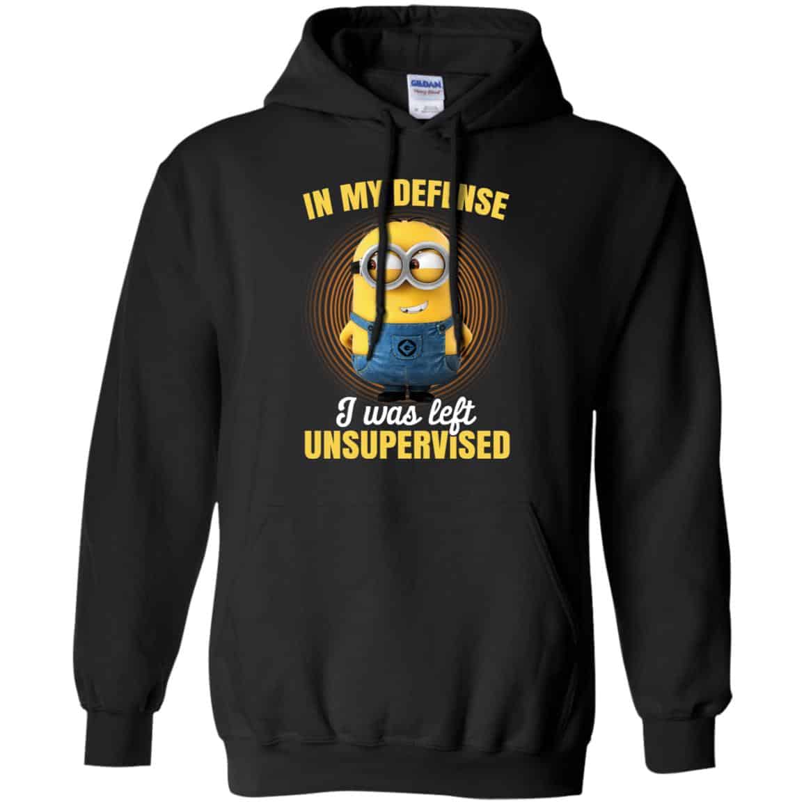 In My Defense I Was Left Unsupervised – Minions Shirt, , Tank Unisex