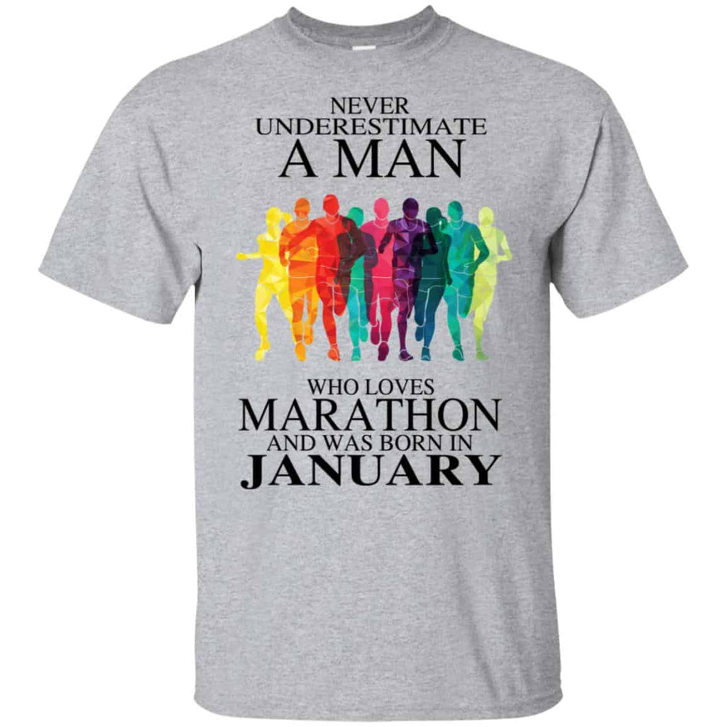 A Man Who Loves Marathon And Was Born In January s, , Tank Unisex