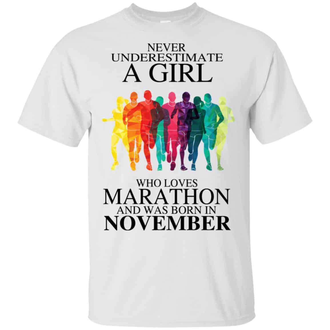 A Girl Who Loves Marathon And Was Born In November s, , Tank Unisex