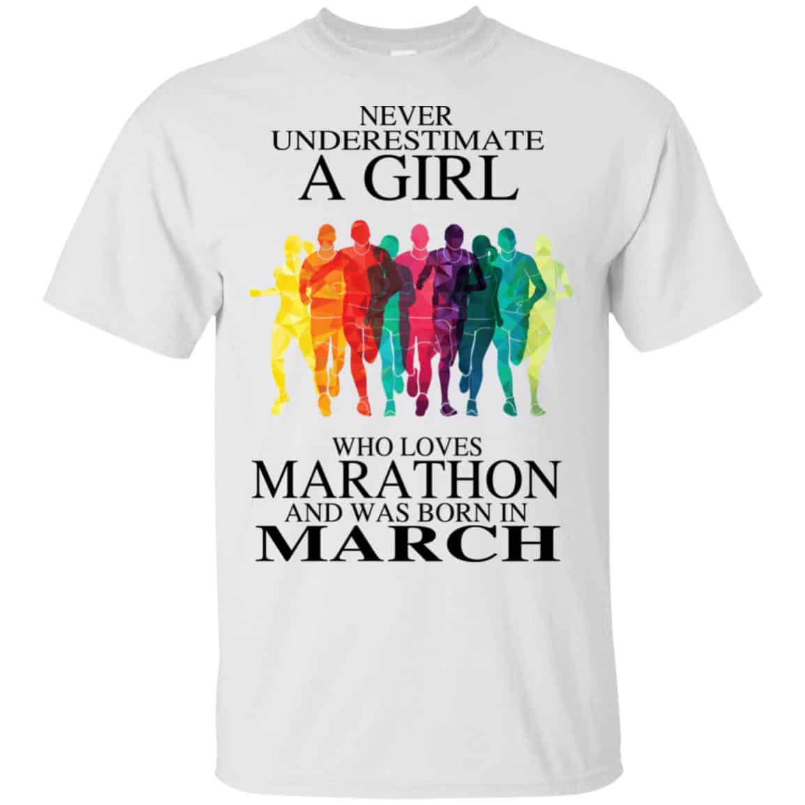 A Girl Who Loves Marathon And Was Born In March s, , Tank Unisex