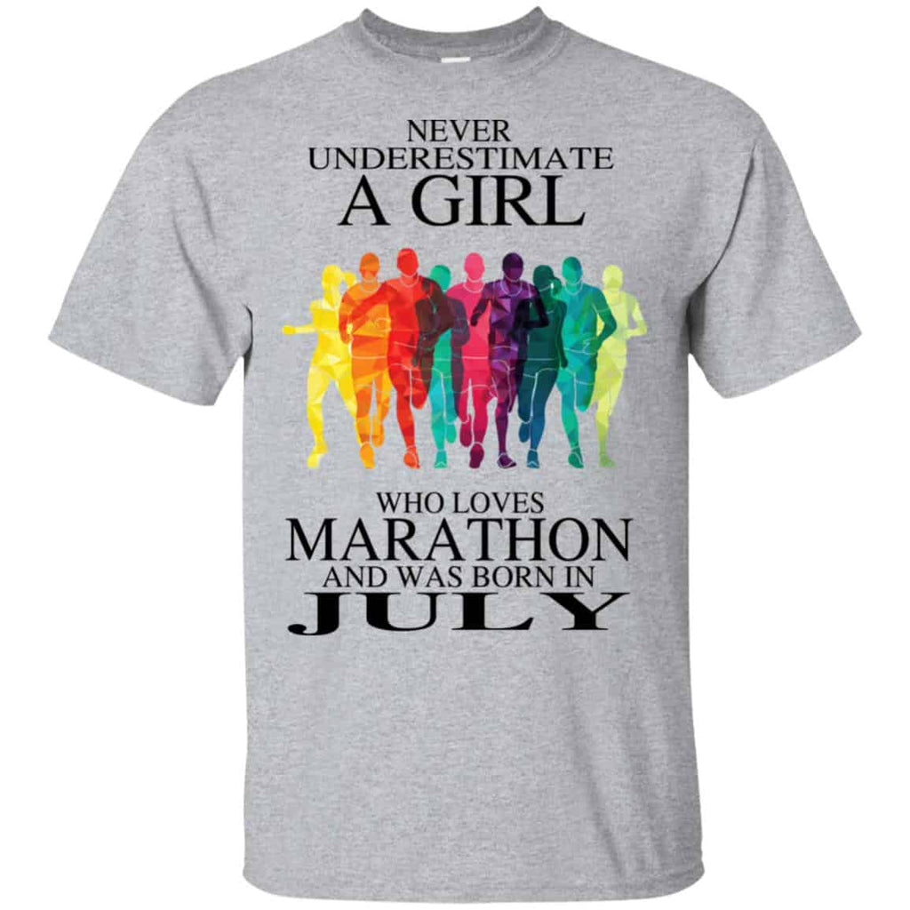 A Girl Who Loves Marathon And Was Born In July s, , Tank Unisex