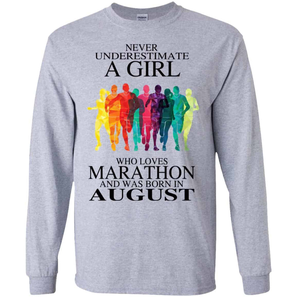 A Girl Who Loves Marathon And Was Born In August s, , Tank Unisex