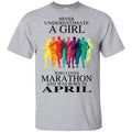 A Girl Who Loves Marathon And Was Born In April s, , Tank Unisex