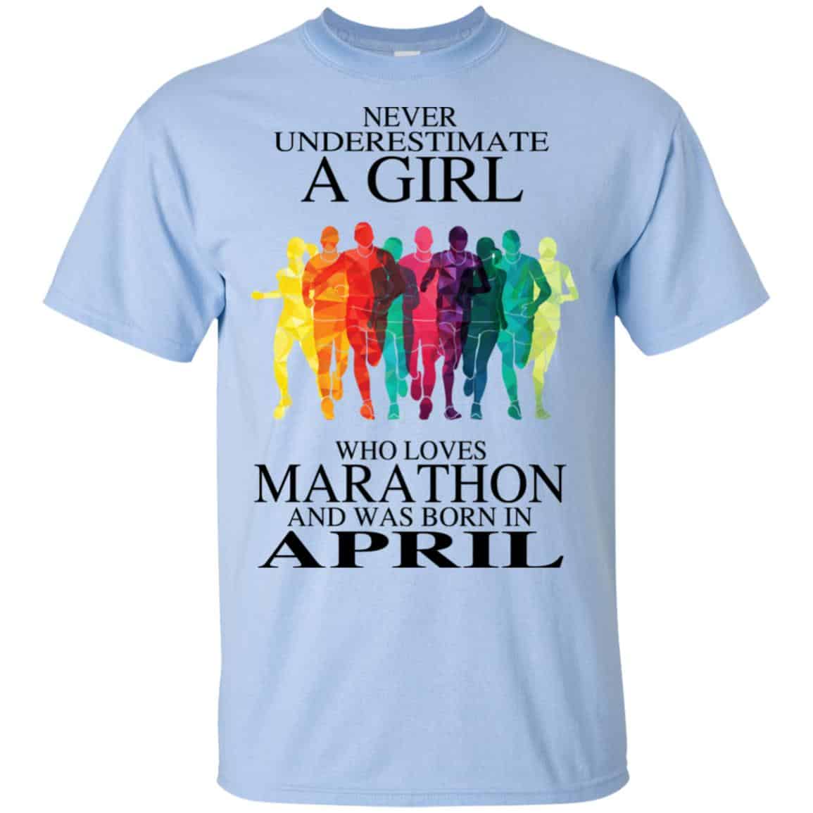 A Girl Who Loves Marathon And Was Born In April s, , Tank Unisex