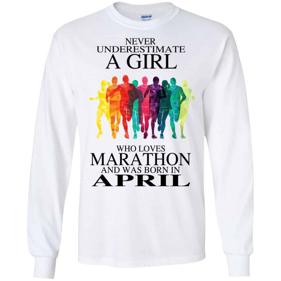 A Girl Who Loves Marathon And Was Born In April s, , Tank Unisex