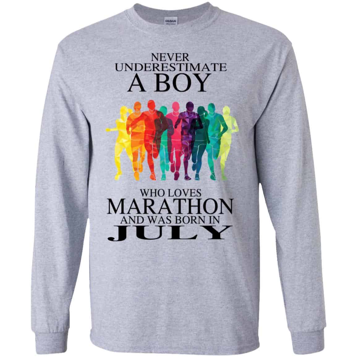 A Boy Who Loves Marathon And Was Born In July s, , Tank Unisex