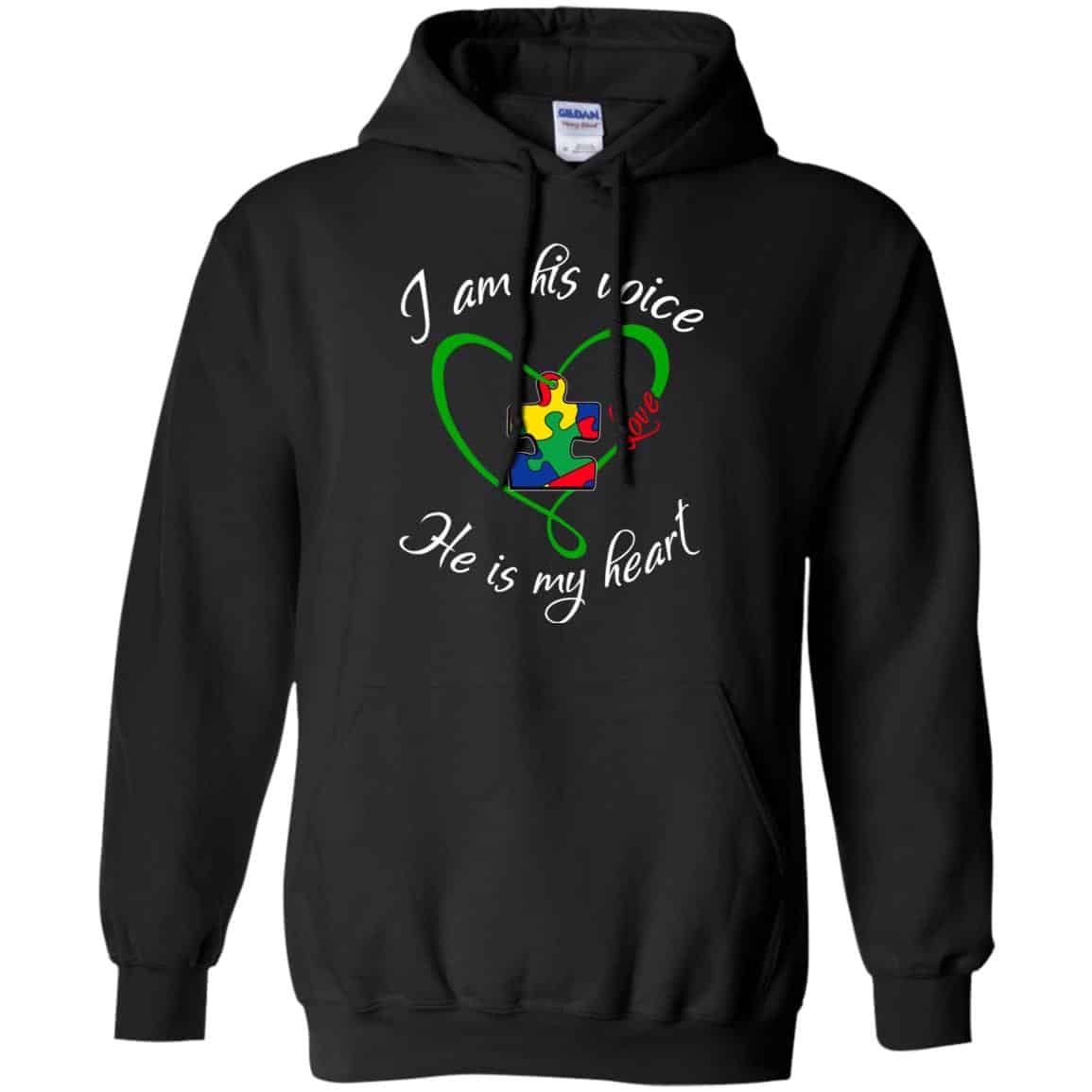 Autism: I Am His Voice He Is My Heart Shirt, , Tank Unisex