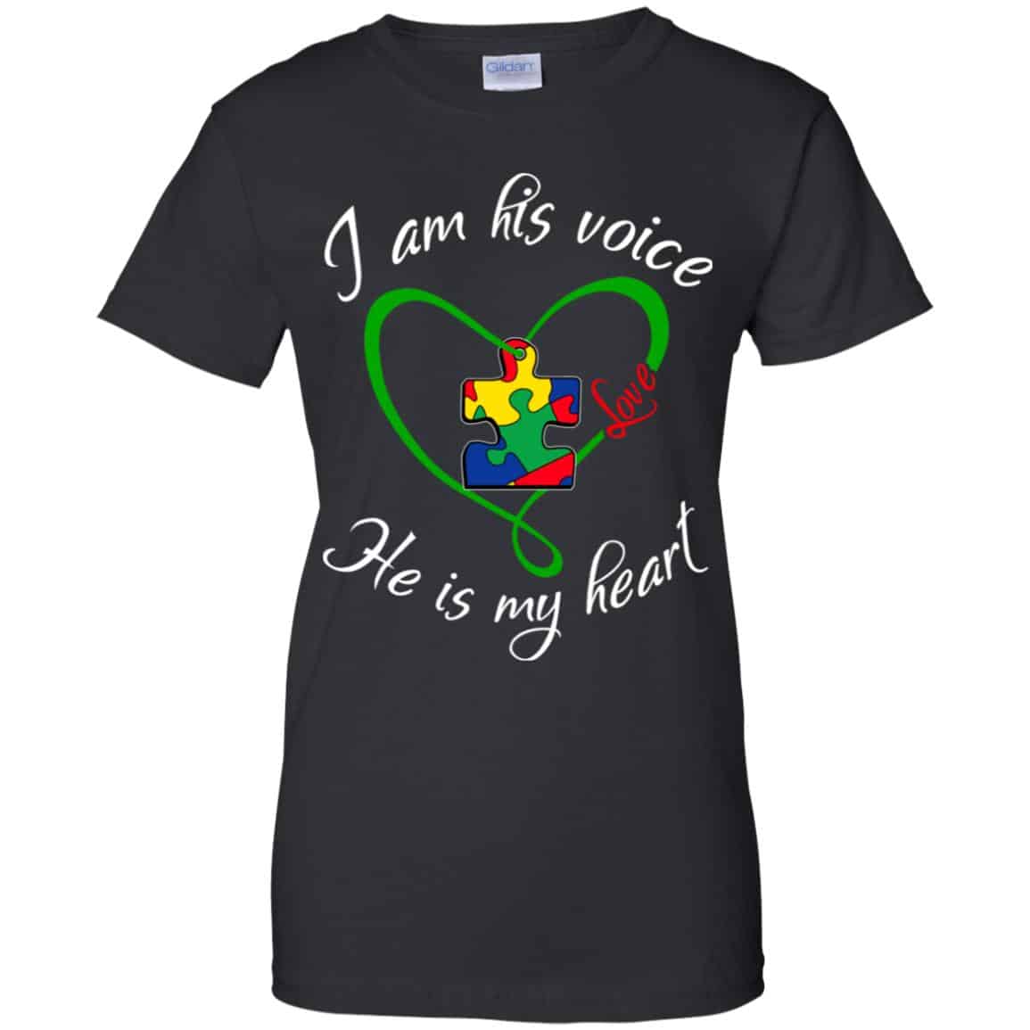 Autism: I Am His Voice He Is My Heart Shirt, , Tank Unisex