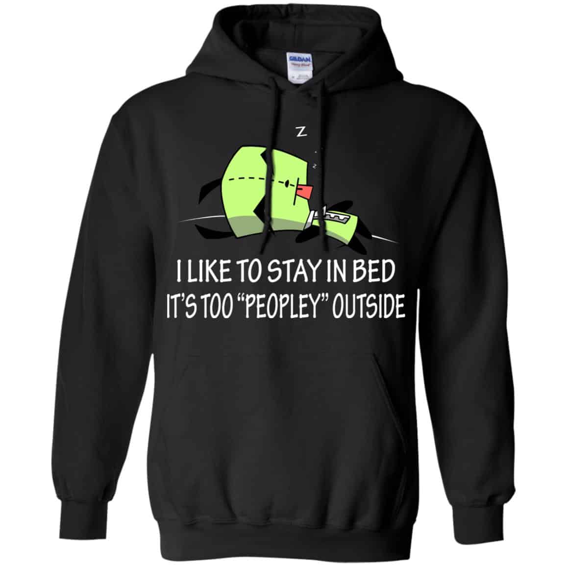 I Like To Stay In Bed It’s Too Peopley Outside Shirt, , Tank Unisex