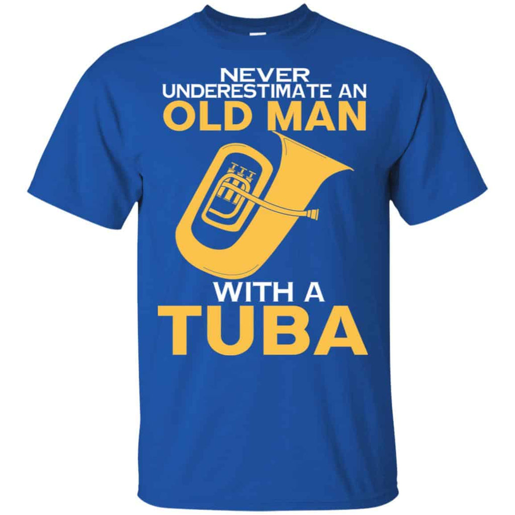 Never Underestimate An Old Man With A Tuba s, , Tank Unisex