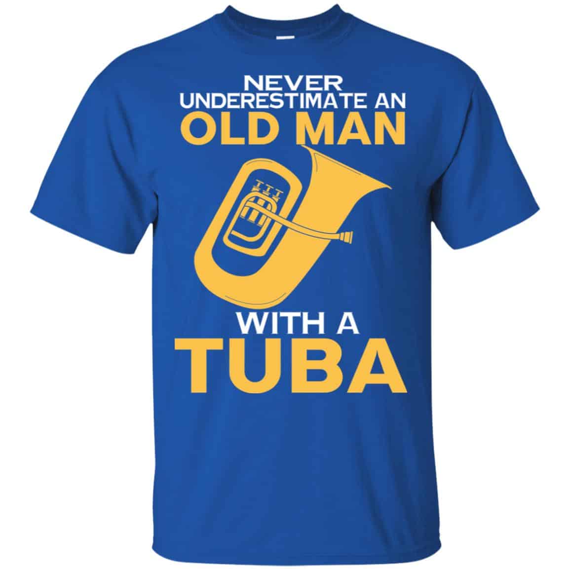 Never Underestimate An Old Man With A Tuba s, , Tank Unisex