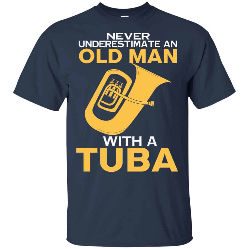Never Underestimate An Old Man With A Tuba s, , Tank Unisex