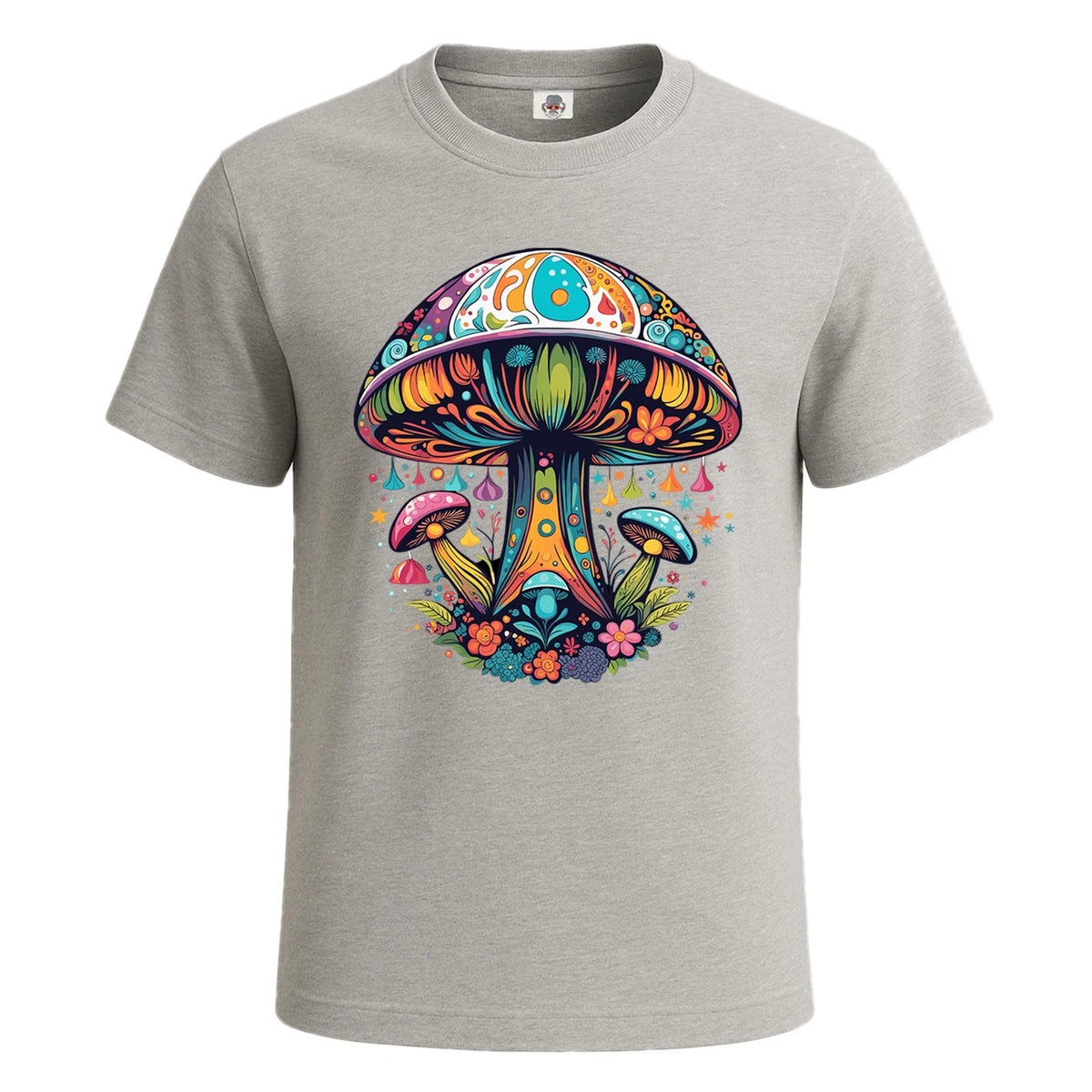 Mystic Mushroom Trippy Abstract Novelty Mens T-Shirt Party Gift Top Tee
