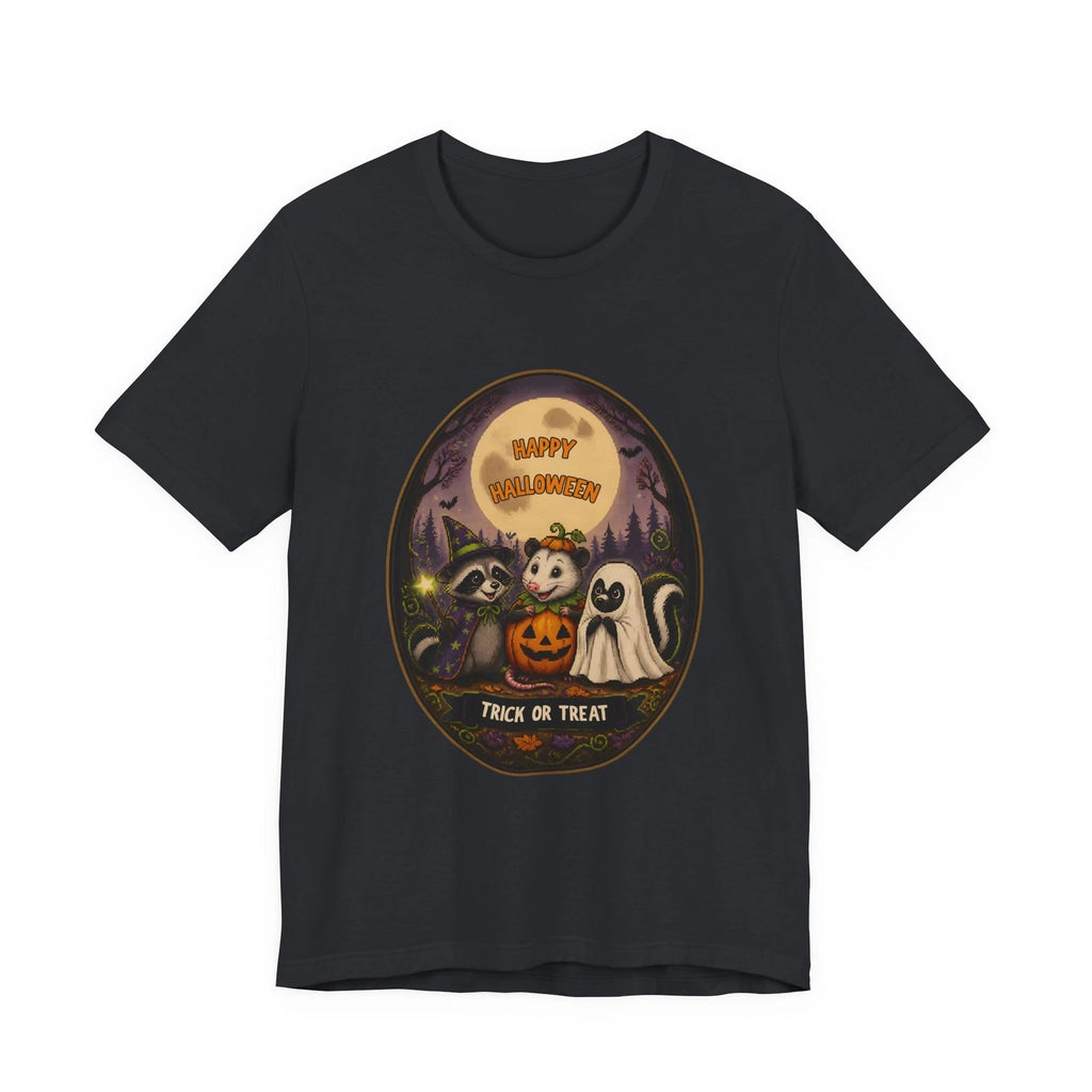 Halloween Cute Cats & Ghosts T‑Shirt