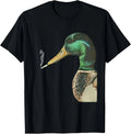 Mallard Smoking Cigarette Meme Funny Mallard Duck Hunting T-Shirt unisex T-Shirt