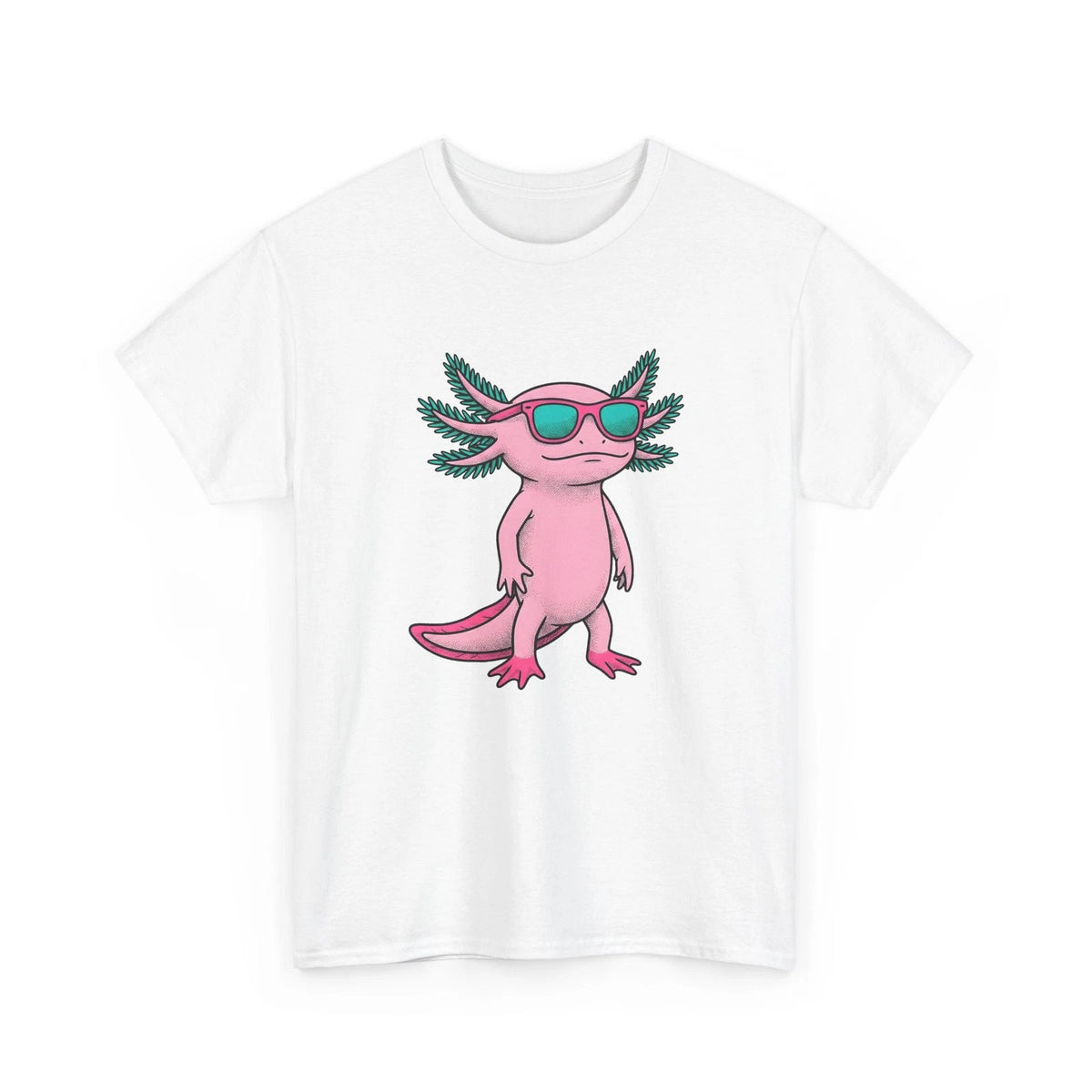 Axolotl Glasses Shirt Animals Satire Gift Women Animated Tee Axolotl Specs