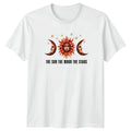 The Sun The Moon The Stars T-Shirt Bohemian Style Celestial Birthday Gift