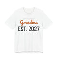 Grandma Est 2027 Shirt, Christmas Pregnancy Reveal Gift for Grandparents