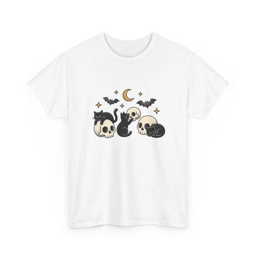 Black Cats Shirt Cat Halloween Gift Women Tattoo Style Tee Kitties T-Shirt Cat