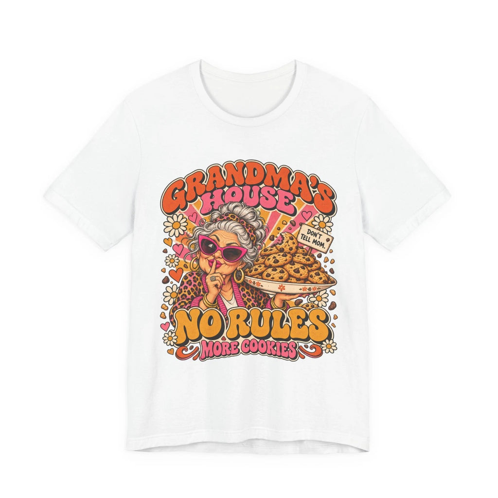 Grandma's House No Rules Tee | Retro Cookie Grandma Design