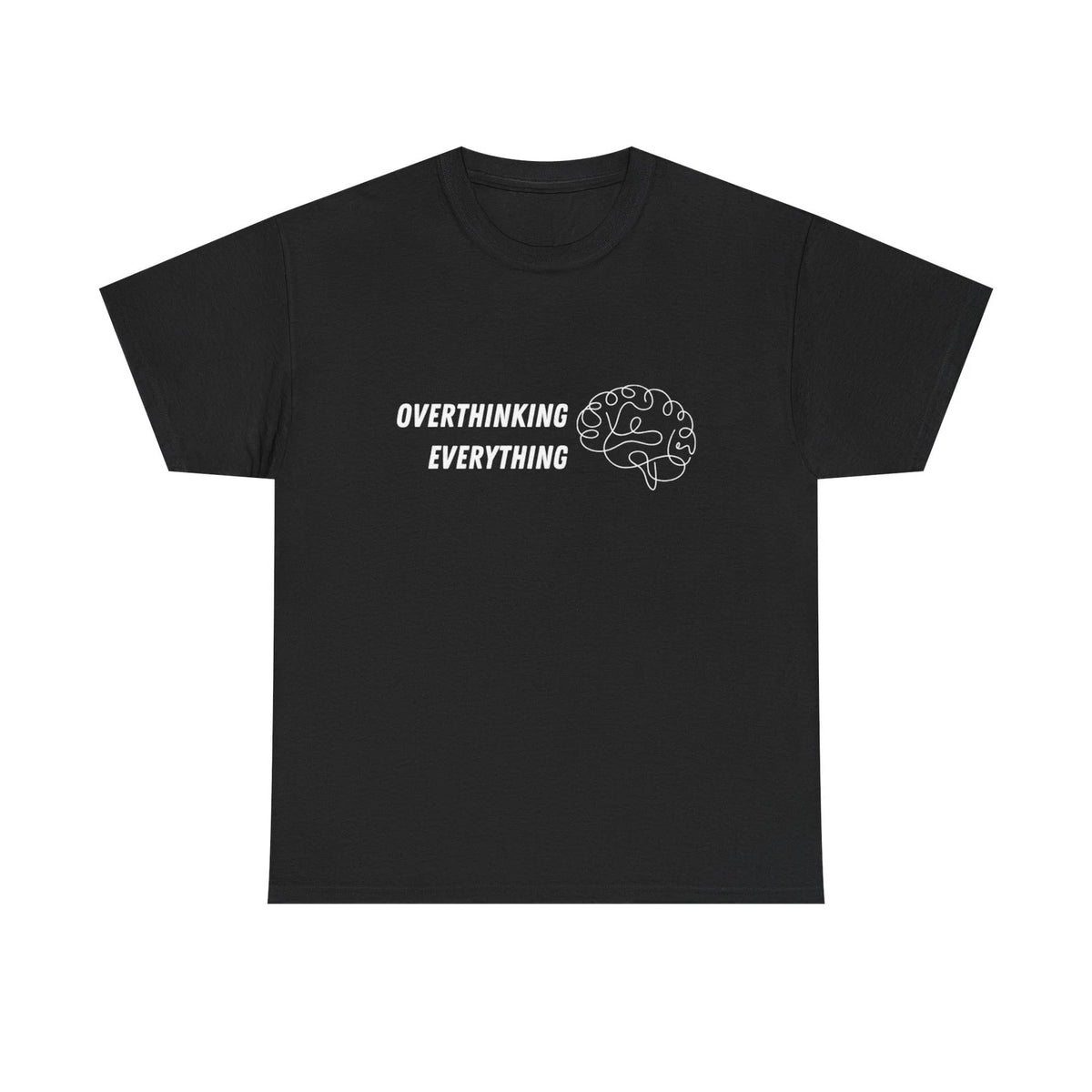 Overthinking Everything brain graphic Tee | Mental Health design
