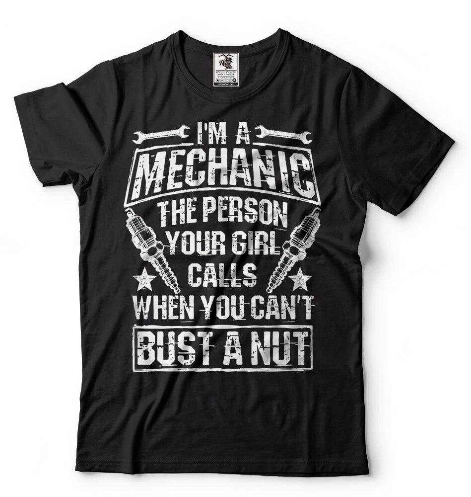 Mechanic T-shirt Mens Funny T-shirt Gift for Mechanic Car Lover Shirt