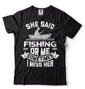 Fishing T-Shirt Funny Gift For Fisherman Tee Shirt Christmas Gifts Fisherman