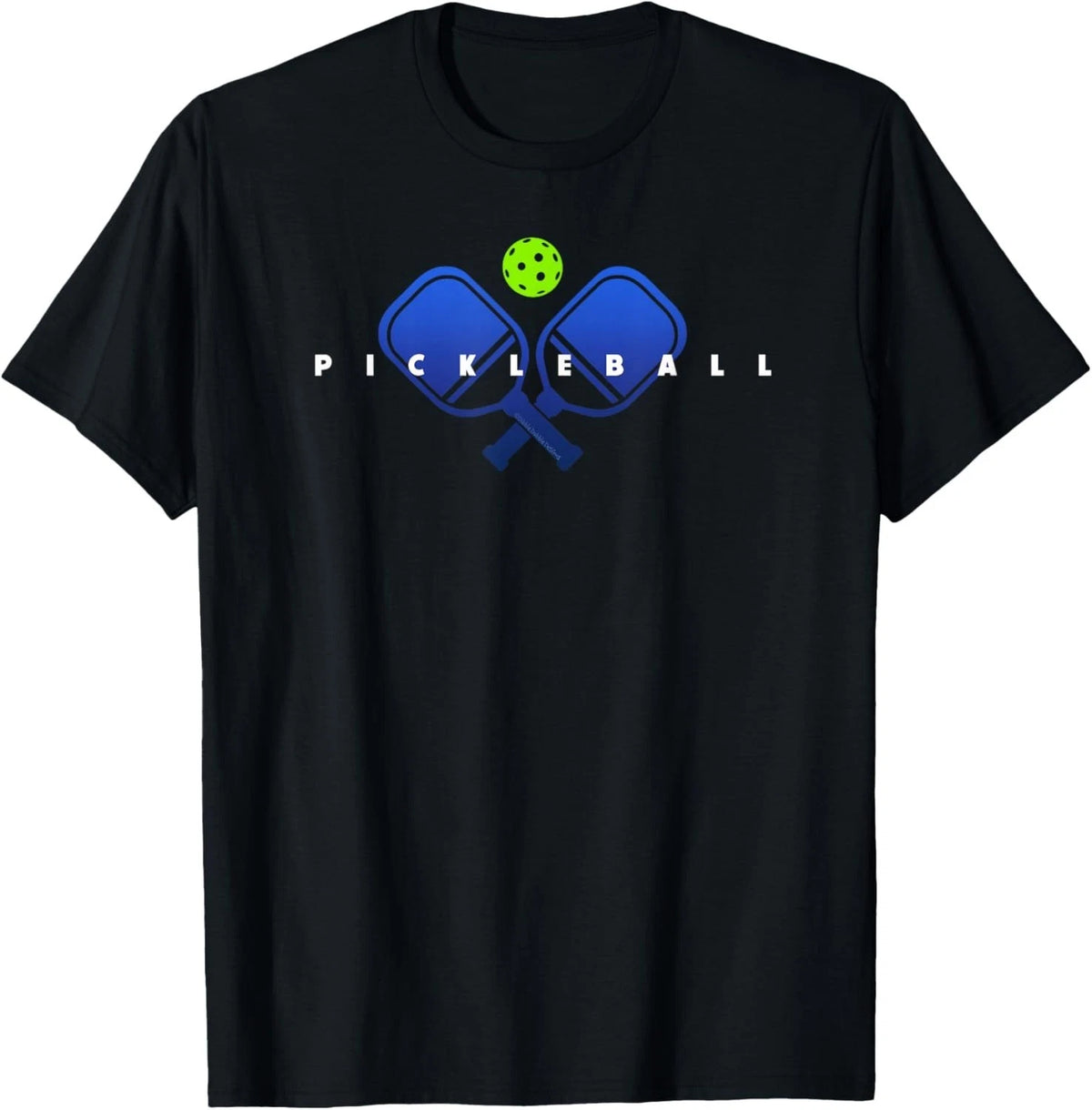 Cool Stylized Pickleball with Paddles and Ball Pickleball T-Shirt