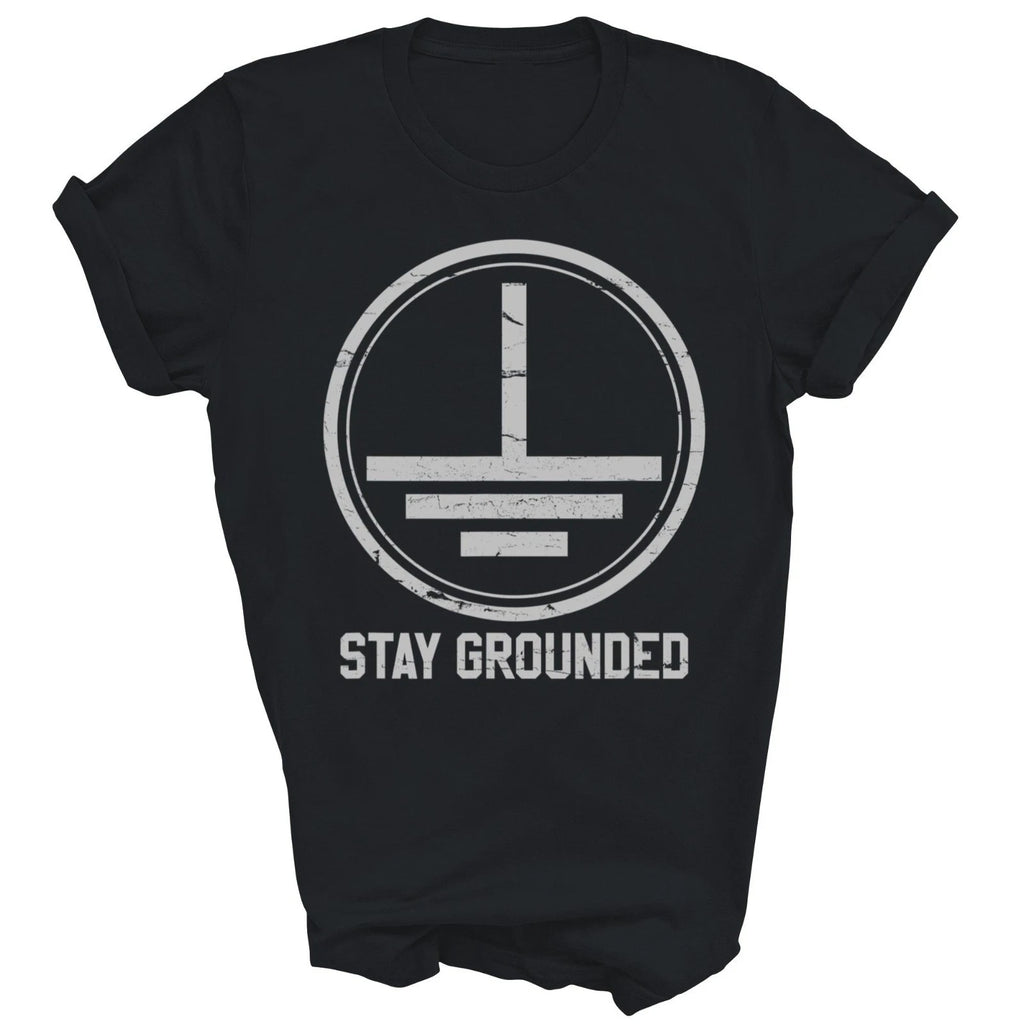 Electrician Stay Grounded Funny Technician Electrical Engineer Unisex Shirt Gift