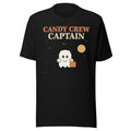 Candy Crew Captain Halloween T-Shirt – Funny Retro Ghost Graphic Tee