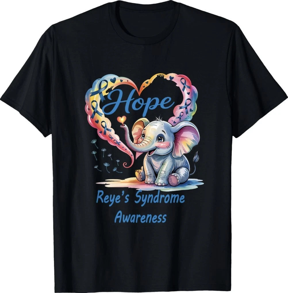 Reye's Syndrome Awareness Hope Elephant Ribbon Family T-Shirt