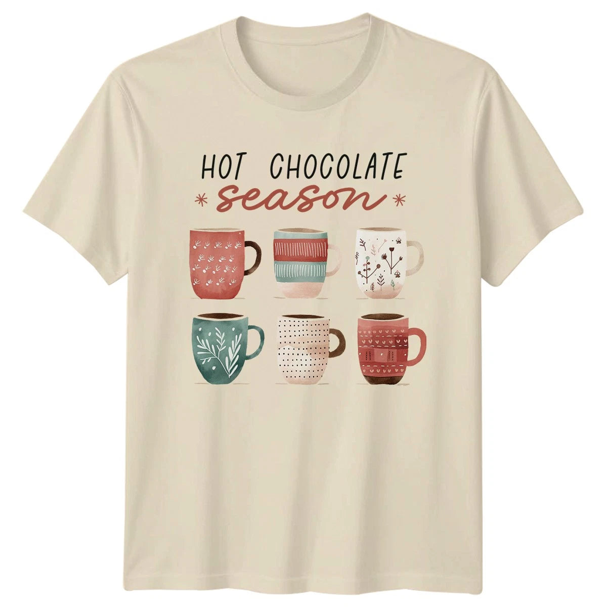 Hot Chocolate Season T-Shirt Winter Coffee Lover Retro Summer Holiday Gift