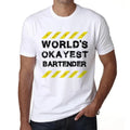 Mens The Bravest Barista In The World T-Shirt - Worlds Okayest Bartender