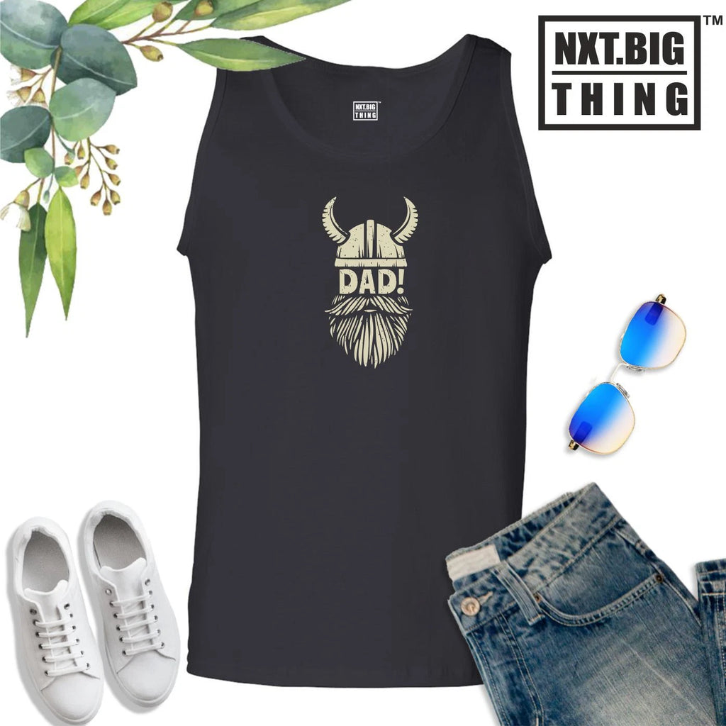 Dad Vest Daddy Papa Old Man Beard Novelty Joke Birthday Father Day Gift Tank Top