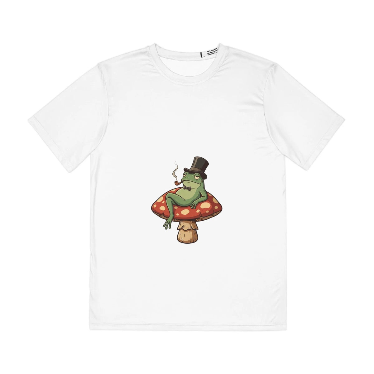 Top Hat Smoking Frog on Mushroom Tee | AOP Polyester Shirt