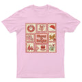 Merry And Bright Christmas T-Shirt Unisex Retro Seasonal Funny Xmas Santa -p