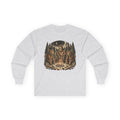 Bigfoot and Camping Bears Campfire Long Sleeve Tee Shirt