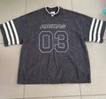 adidas originals 2XL football jersey season 3  Mens Grey Graphic Neck T-Shirt
