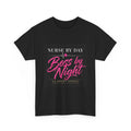Funny Nurse Shirt Women Nurse by Day Boss by Night Tee RN CNA LPN Gift
