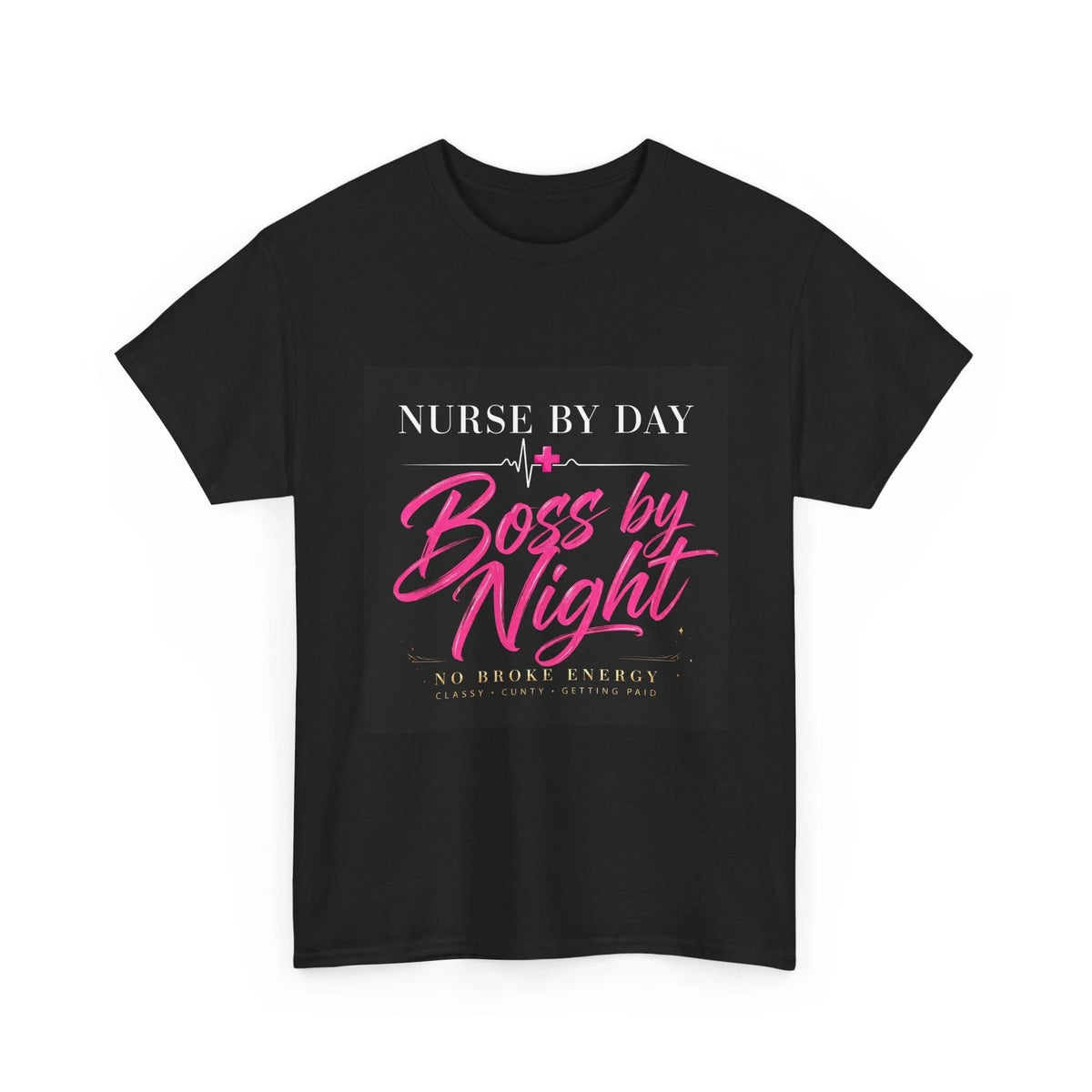 Funny Nurse Shirt Women Nurse by Day Boss by Night Tee RN CNA LPN Gift