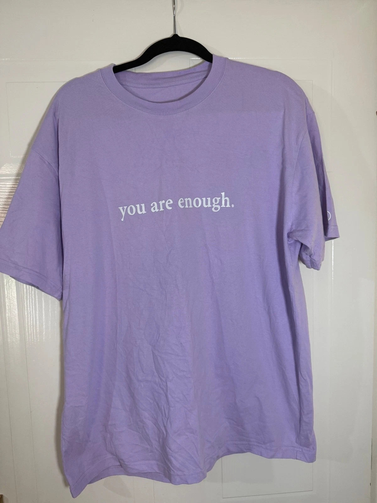 You Are Enough lavender T-shirt