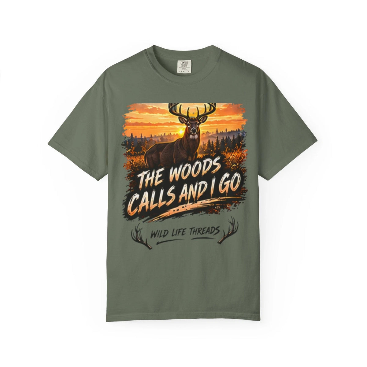 Deer Head Sunset Wild Threads T-shirt | Hunt Fish Explore