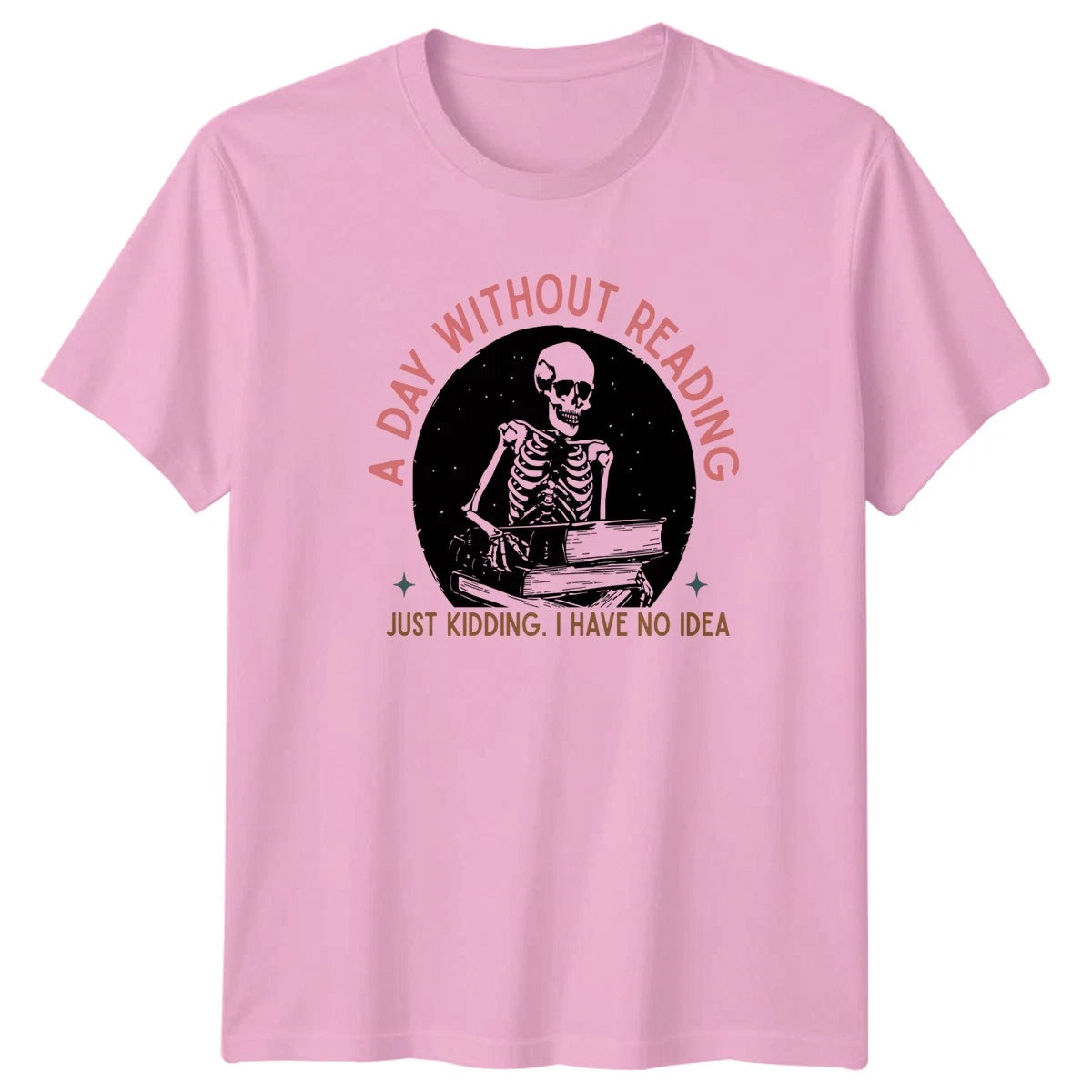 A Day Without Reading Just T-Shirt Dark Academia Book Lover Christmas Gift