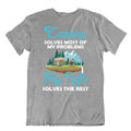 Camping Outside Trip T-Shirt Tee Shirt Gift Cute Funny Outdoor Fresh Wife Solve