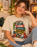 Funny Book Lover Shirt My TBR Has Become Structural Reader Cat Tee