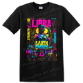 Libra Zodiac Sign Maximalist Astrology Balance Scales Art T Shirt Colorful Tee