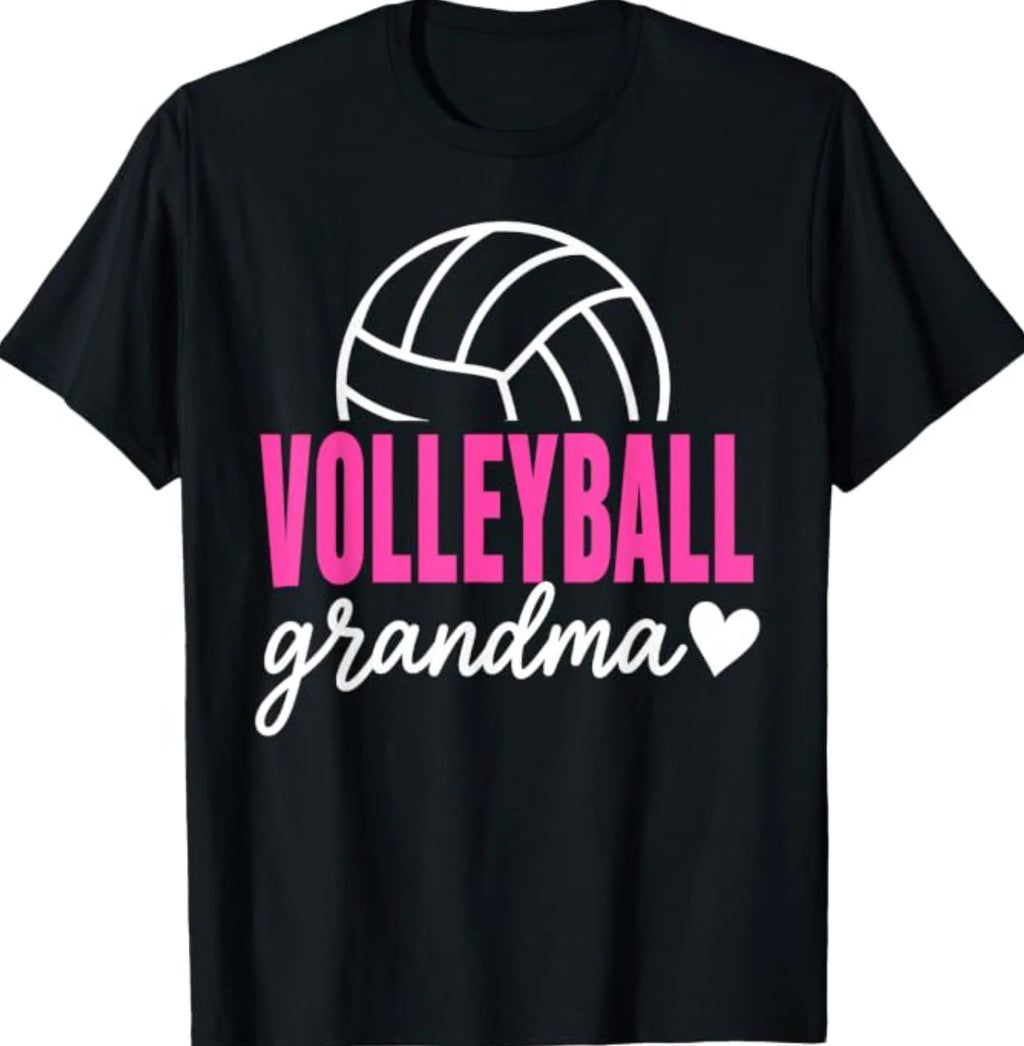 Cool Volleyball Design for Grandma Women Volleyball Player T-Shirt