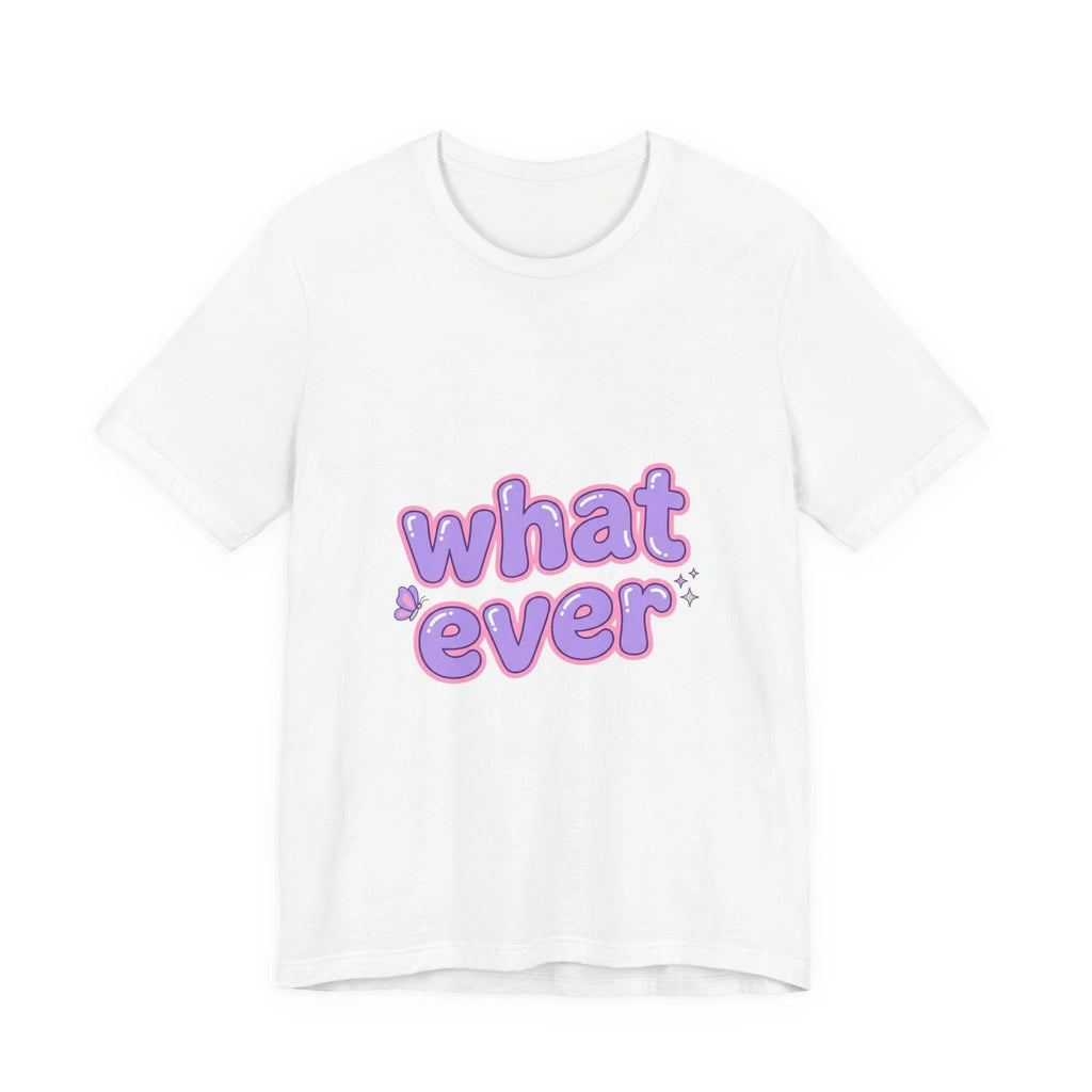 whatever phrase Tee | pastel bubble text graphic